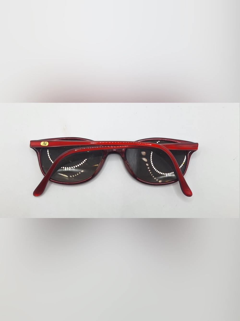 Adrienne Vittadini AV556 Red Oval Sunglasses Frames Only - Picture 4 of 8